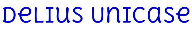 Delius Unicase font